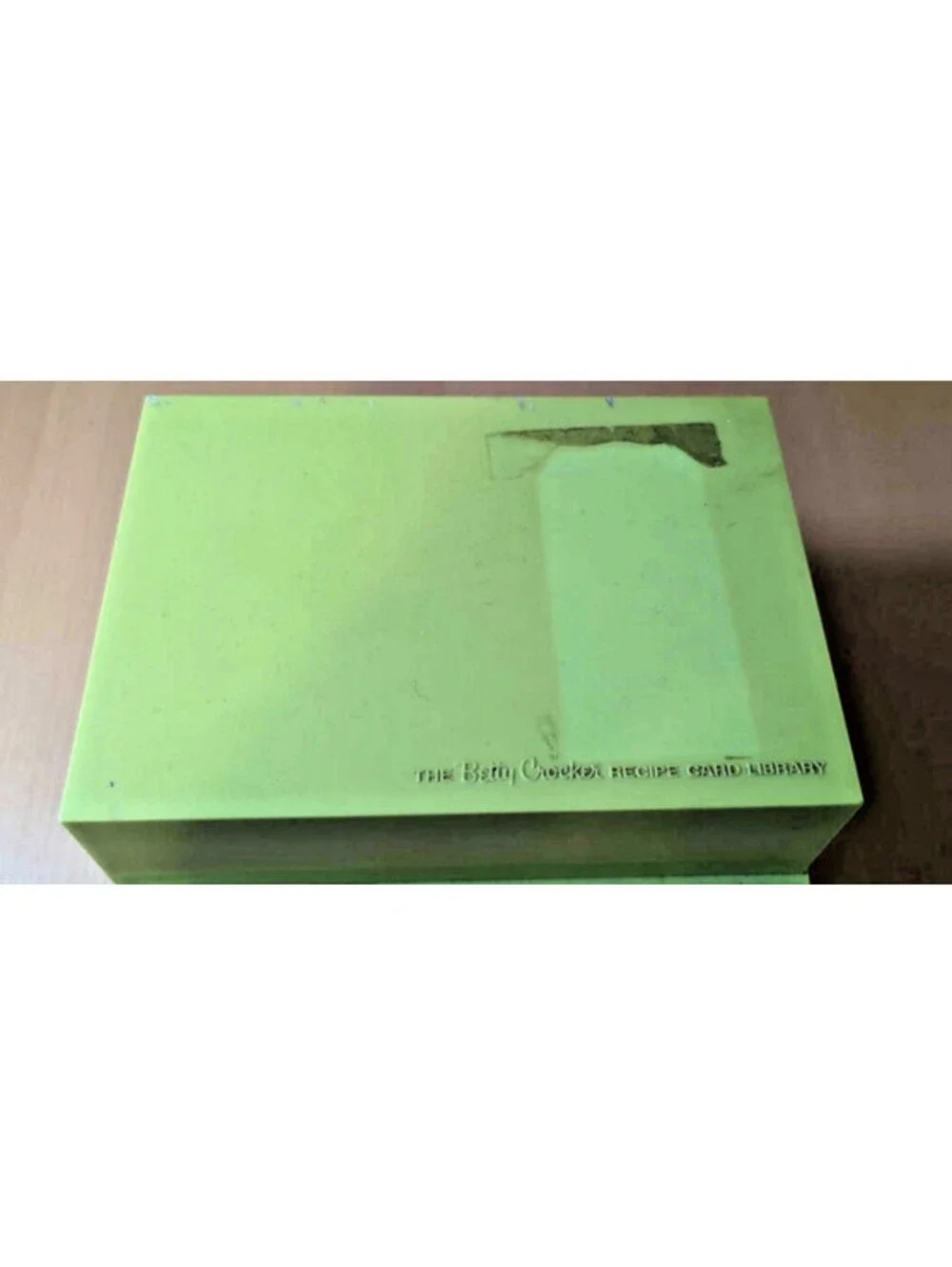 1971 Betty Crocker Recipe Card Library Index Box Retro Avocado Green Complete